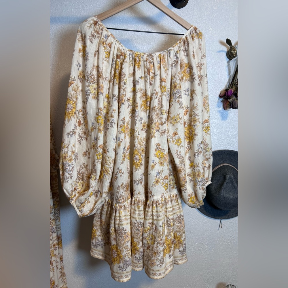 Spell Meadowland Tunic Dress Cream Never Worn - Picture 12 of 15